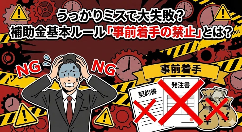 補助金基本ルール「事前着手の禁止」とは