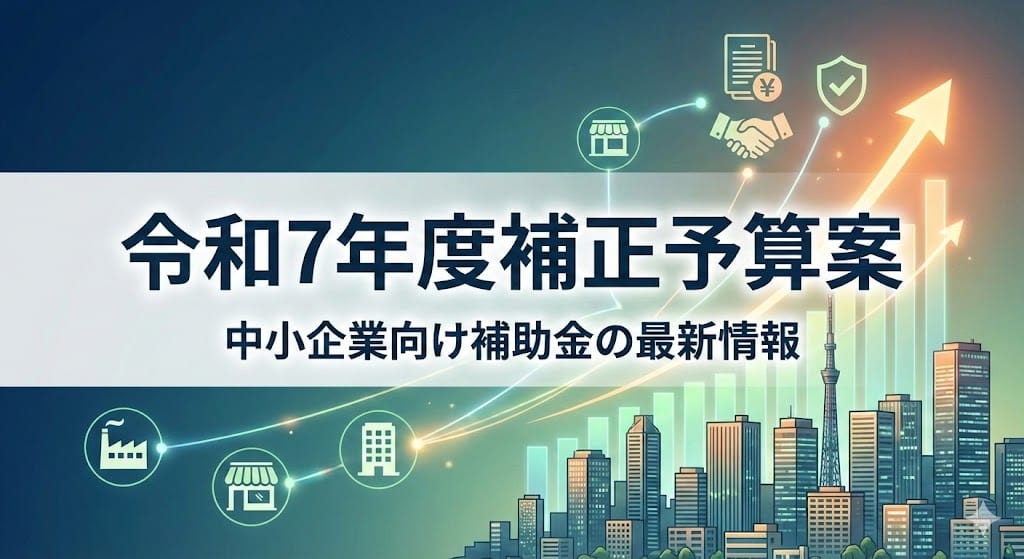 令和7年度補正予算案|中小企業向け補助金の最新情報