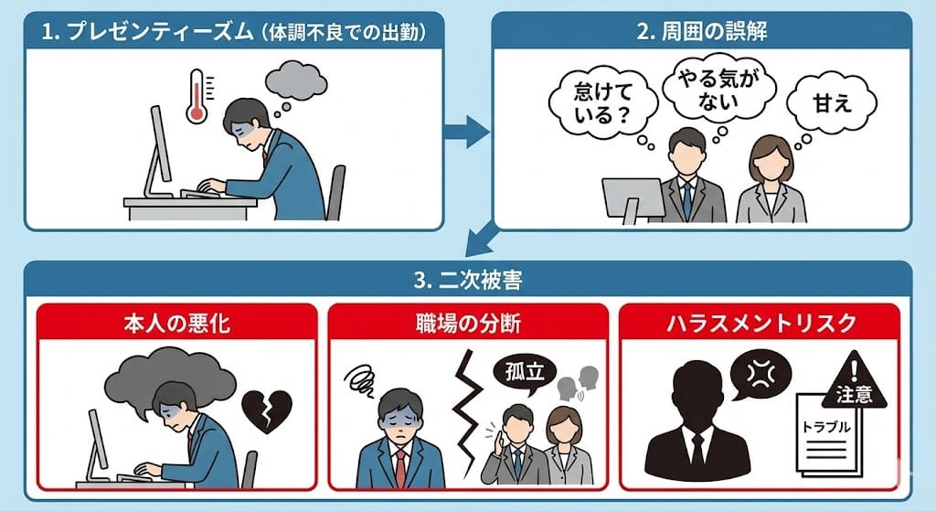 プレゼンティーズムの二次被害