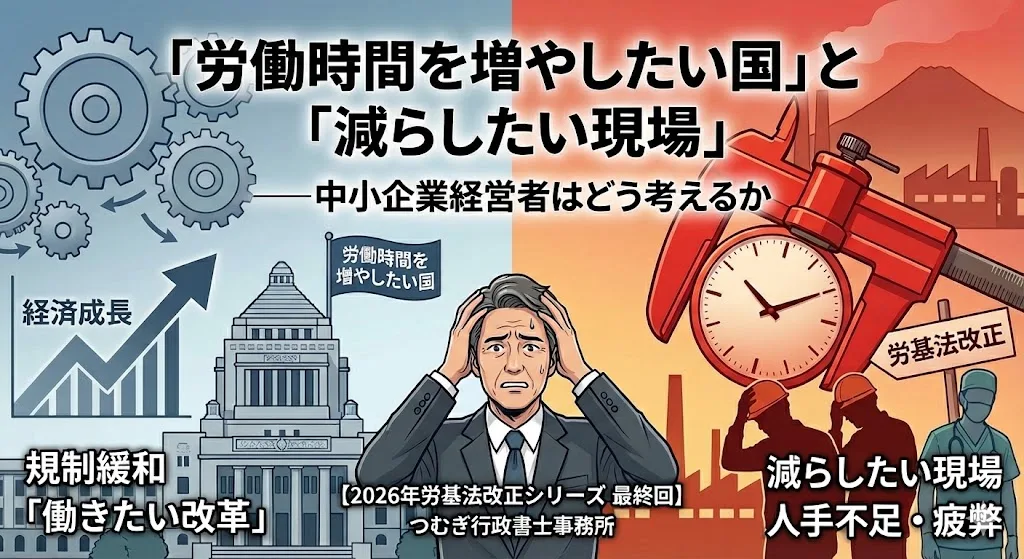 労働時間を増やしたい国と減らしたい現場