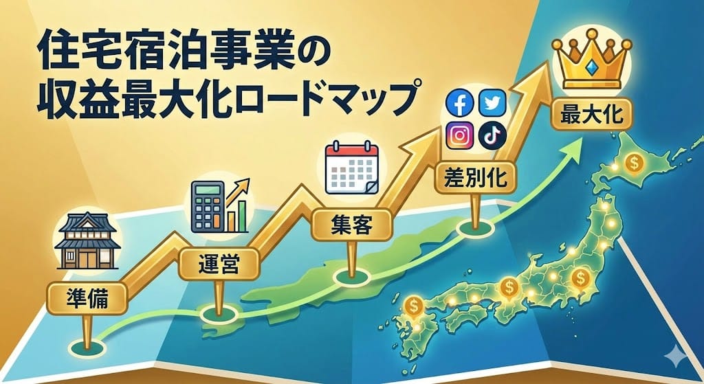 住宅宿泊事業の収益最大化ロードマップ