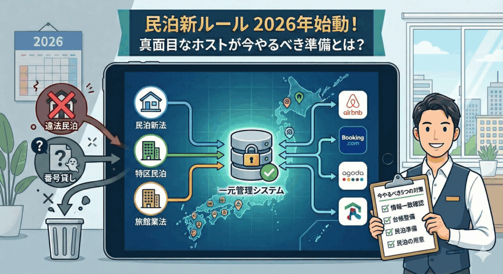 民泊の一元管理システムとは