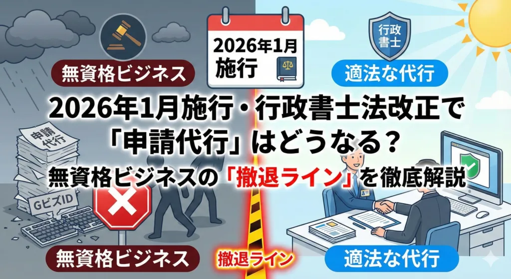 行政書士法改正で無資格コンサルはどうなる