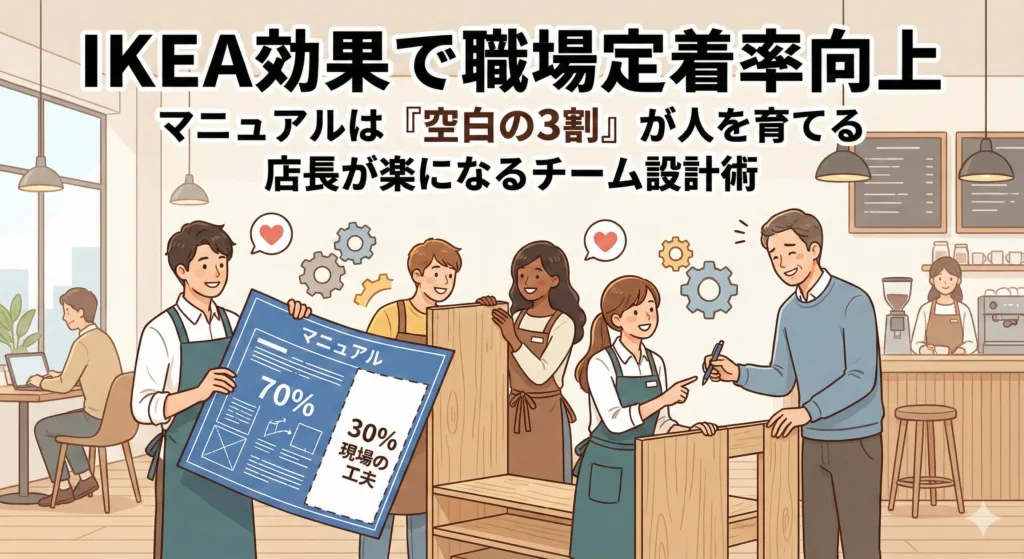 IKEA効果で職場定着率向上