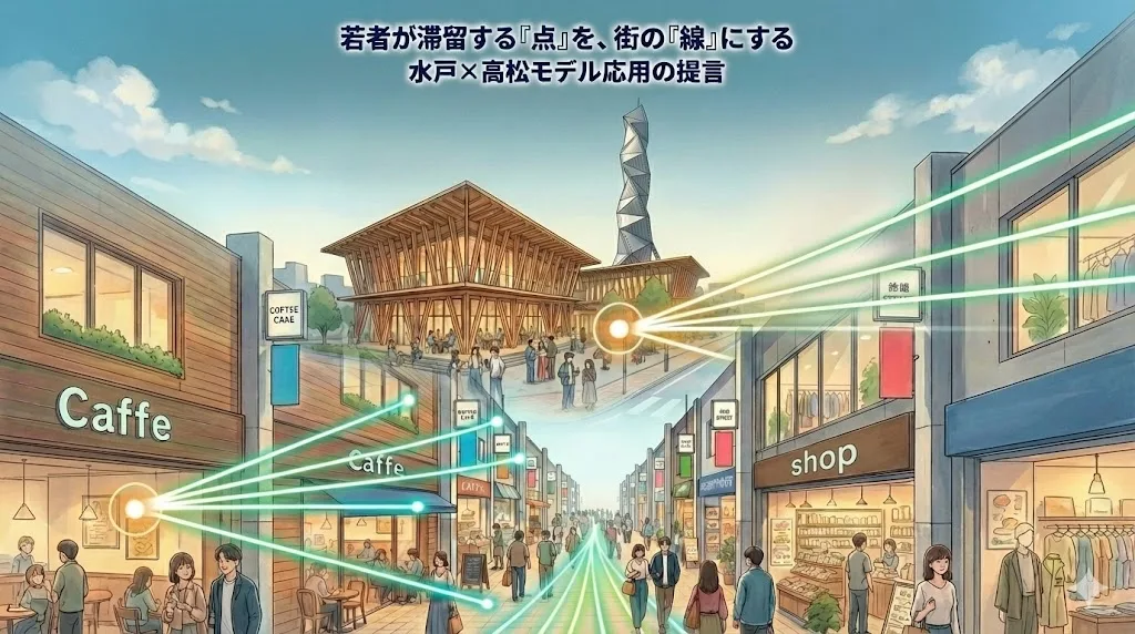 若者が滞留する“点”を、街の“線”にする——水戸×高松モデル応用の提言