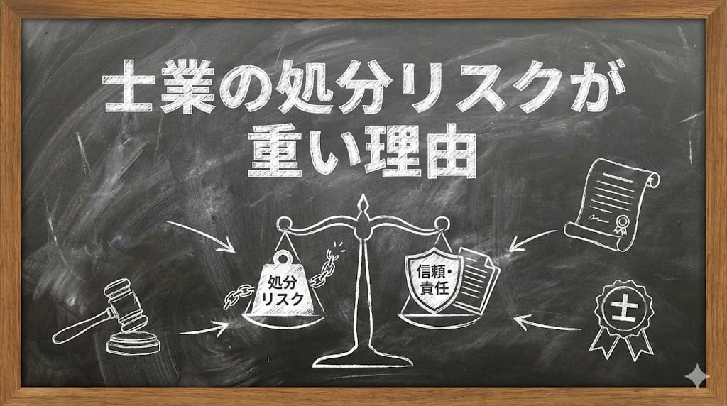 士業の処分リスクが重い理由