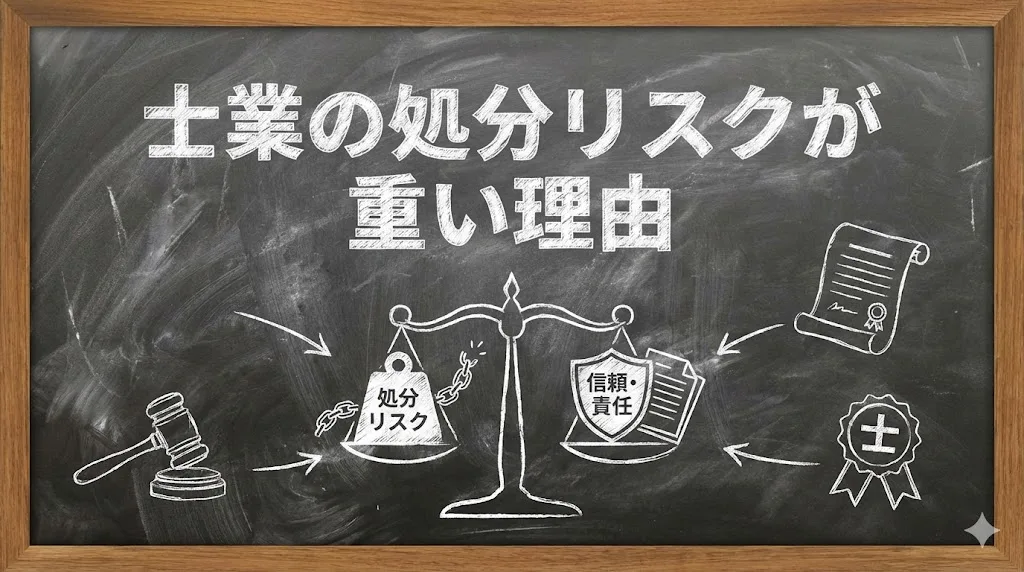 士業の処分リスクが重い理由