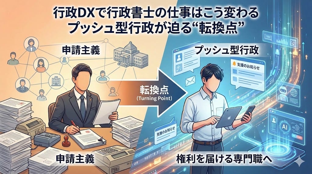 行政DXで行政書士の仕事はこう変わる　プッシュ型行政が迫る“転換点”