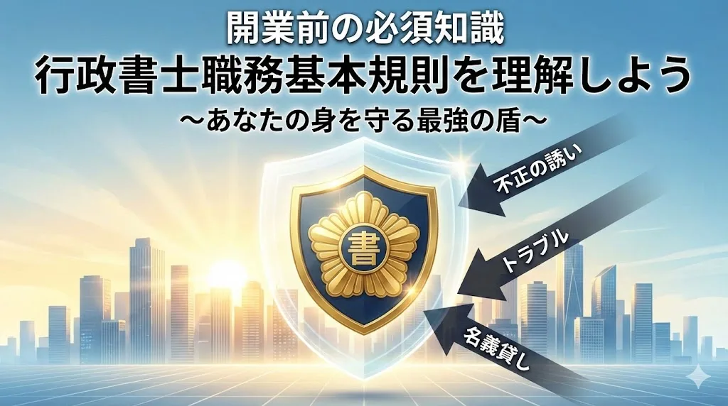 【開業前の必須知識】行政書士職務基本規則を理解しよう